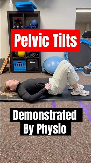 Pelvic Tilts | Core Stability Exercise to Treat Sciatica