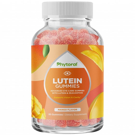 Lutein and Zeaxanthin Eye Vitamin Gummies - Delicious Zeaxanthin Plus Lutein Gummies with Eye Health Vitamins for Adults for Vision and Clarity