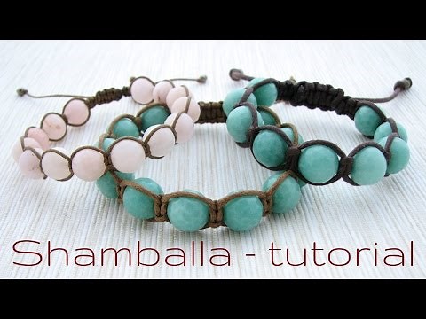 Shamballa bracelet, step by step tutorial