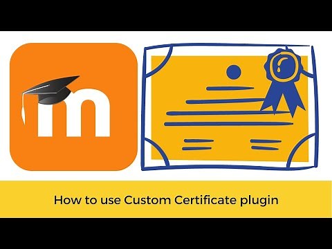 How to use Custom Certificate Moodle plugin #moodle #education #elearning