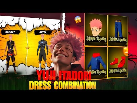 I FOUND 😍 NEW YUJI ITADORI BUNDLE GOD LEVEL DRESS COMBINATION IN FREEFIRE | NF NIX YT