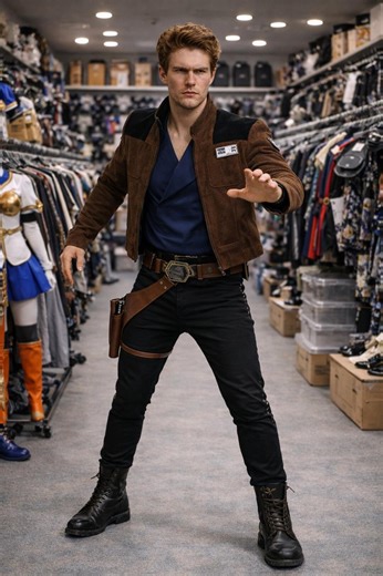 Space Smuggler Cosplay Costume,brown Jacket Rogue Outfit,sci Fi Adventurer Costume. - Etsy