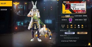 SK28 Gaming's Free Fire ID, K/D ratio, headshots, and more stats