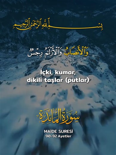 Ayetel Kürsi and Maide Sures 90-92 Explained