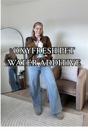 Oxyfresh's Pet Dental Water Additive-the easiest way to freshen your pet's breath, fight plaque & tartar, and keep their gums in tip-top shape. ✨Picky Pets LOVE it because it's odorless and tasteless ✨Just add to water bowl and call it good! ✨Oxyfresh Premium Pet Dental Water Additive makes fresh breath as easy as drinking water ✨No brushing needed - just add to your pet's water bowl daily ✨Keep your pet's breath fresh and their teeth clean, the easy way. #petsoftiktok #petlover #oxyfresh #fresh