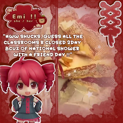 THIRD TIME REPOSTING LIKE OKAY WE GET IT U HATE SCHOOL DRILS EMI🙏💔