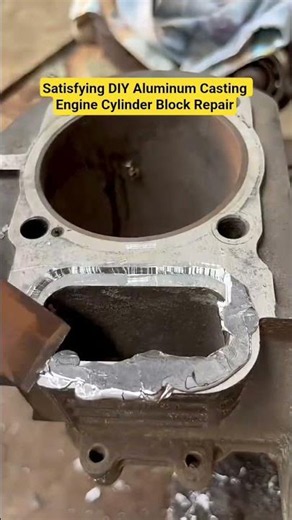 Satisfying DIY Aluminum Casting Engine Cylinder Block Repair