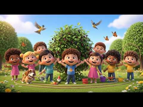 Mulberry Bush | Here We Go Round The Mulberry Bush | Classic Kids Nursery Rhyme for Children