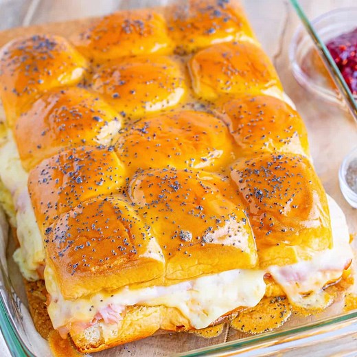 Glazed Ham and Cheese Sliders