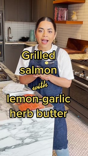 Grilled Salmon with Garlic Herb Butter Recipe
