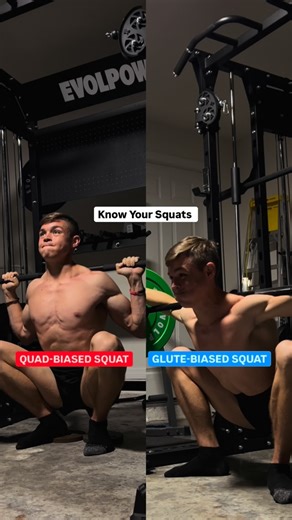 Jorge Brites | Fitness Coach on Instagram: "The squat is one of the best lower body builders, highly versatile and easy to do in most gyms. However, when it comes to targeting specific body parts for growth, the seemingly “small things” are actually crucial. Here’s what’s most important to understand: the muscle that STRETCHES the most is the muscle that GROWS the most. For quad growth: High bar squats. 🦵 Aim for maximum knee flexion, maintain an upright torso, go as deep as possible, and focus