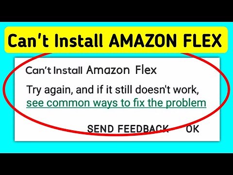 How To Fix Can't Install AMAZON FLEX App Download Problem Solve On Play Store & Ios