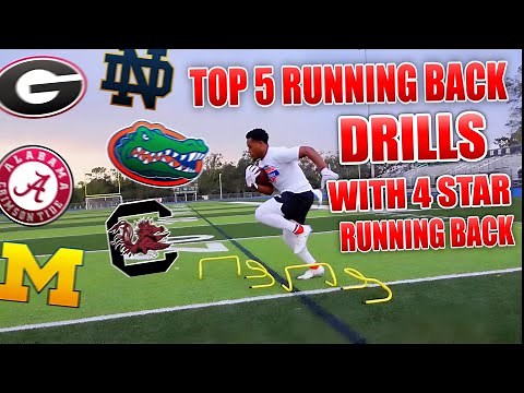 How to become a 4 Star Running back | Top 5 Drills with 4 Star Running Back|