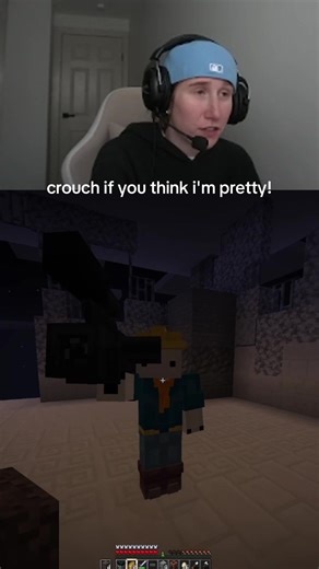 Katie B Pink Hair in QSMP Minecraft