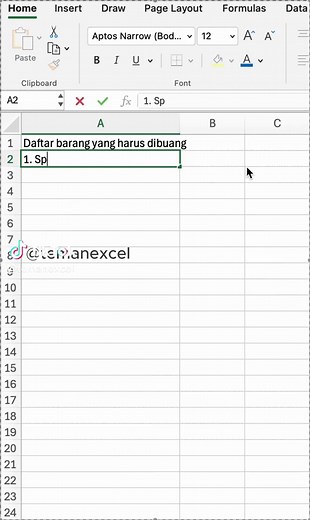 Cara Enter di Excel Agar Kebawah dengan Mudah