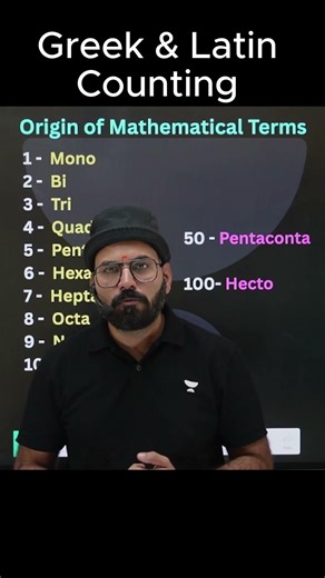 Master Greek & Latin Math Terms | Counting 1 to 100 in Seconds! | Vimal Kalmodiya