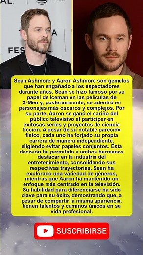 Sean and Aaron Ashmore: Twins in film, but each shines in his own way!