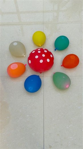 Big Red Balloon Final Pop! 😱🎈 Crazy Water Explosion #shorts #balloon