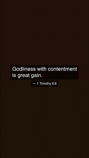 1 Timothy 6:6 on Contentment | Bible Wisdom — Daily Lesson