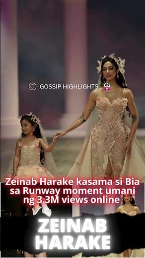 Zeinab Harake kasama si Bia sa Runway moment umani ng 3.3M views online
