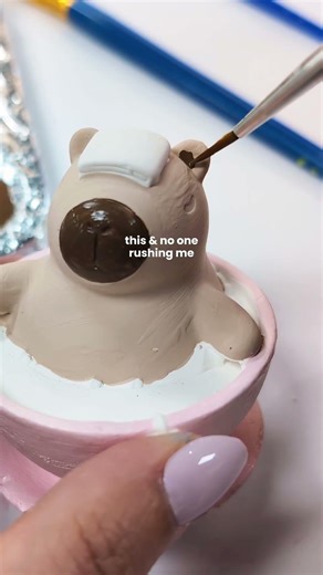 Paint & Sip 🧋🎨🩷 #diycraft #paintingideas #craftastherapy
