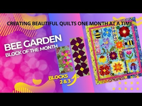 Bee Garden Quilt Along: Blocks 2 & 3 – Scrap-Friendly & Easy!