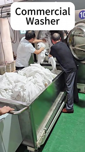 120 KG commercial washer #washer #industrialwasher #laundry #clotheswashing #hotellinen #linenwash