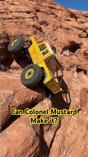 Colonel Mustard Hard Line! #scx24 #rccrawler #mazzdesigns #wtmicro #rcoffoad #offroad #tinytrucks