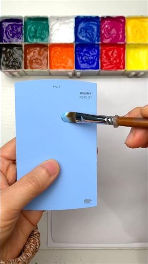 How I Perfect Mix Baby BLUE Color #shorts #paint #art #USA #Australia #Switzerland #UK