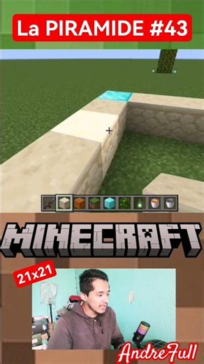 La Gran PIRAMIDE DIA #43| #shorts #minecraft #minecraft