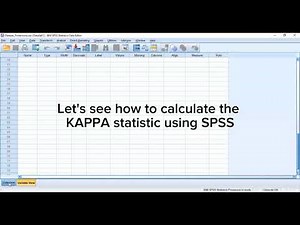 Interrater reliability test using KAPPA statistic with SPSS ✅💯