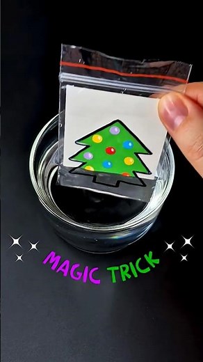 Magic Trick! 😍💫 Color Changing DIY Christmas Tree Paper Craft Tutorial
