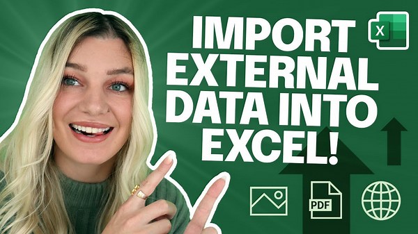 Import data into Excel from anywhere PDFs websites and photos