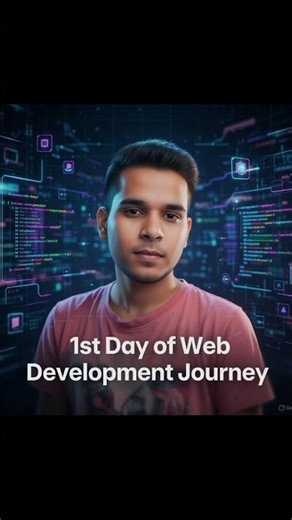 My first day of Web development journey || 45 days challenge || 2026 Comeback 🔥 #2026 #shorts
