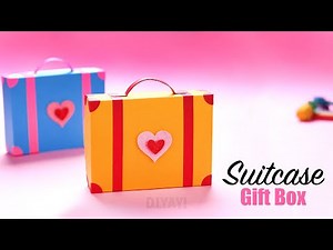 Suitcase Gift Box | Paper Suitcase Gift Box | DIY Suitcase