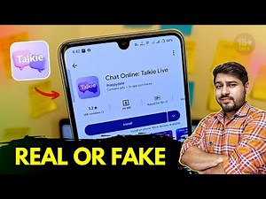 Chat Online Talkie App Real or Fake 🤥 Free Video calling app with girl | Talkie Chat app Review
