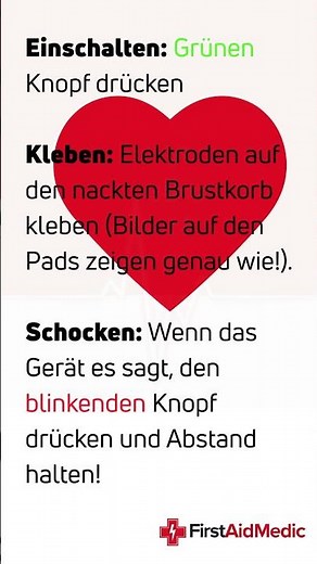 🟢 Der Defibrillator (AED) #firstaidmedic #shorts #fyp