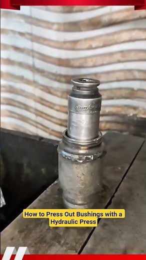How to Press Out Bushings with a Hydraulic Press #shorts #mechanic