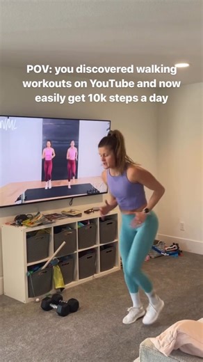 Try this full walking workout! https://www.nourishmovelove.com/strength-walking-workout/ How many steps do you get a day? I aim for 10K, but I will say, it’s easier when the weather is nice! #fitnessmotivation #workoutmotivation #mondaymotivation #homeworkouts #workoutsforwomen | nourish move love