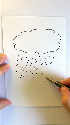 The simplest way to draw rain...! 🌧️🌧️🌧️ #drawing #rain