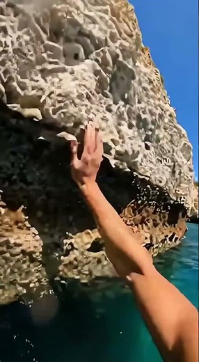 POV: Cliff Jump Into the Ocean 😱 | Ultra Realistic GoPro 4K #Shorts #POV #CliffJump