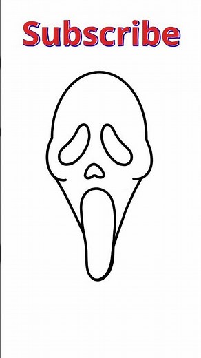 How To Draw Ghostface | SCREAM (Easy) 2