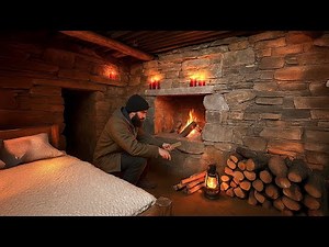 30 minutes of Survival Building in Nature | Bushcraft, cooking, sounds of rain,wind, fire to relax