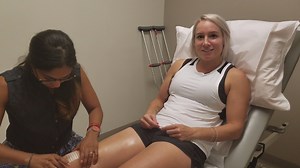 6.7K views · 118 reactions | It's been 2 weeks since knee surgery, and our patient, tennis pro Bethanie Mattek-Sands, provides an update on her recovery during her visit at HSS Sports Rehab. | Hospital for Special Surgery | Facebook