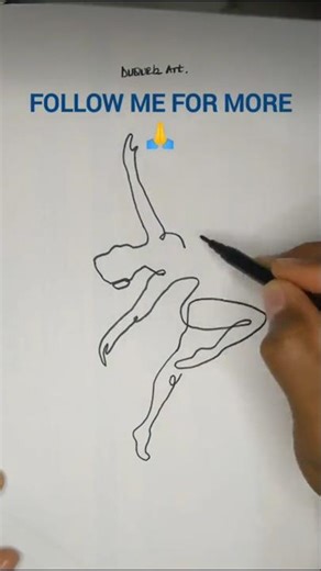 One Line Drawing ✍️ #artwork #onelinedrawing #drawingtutorial