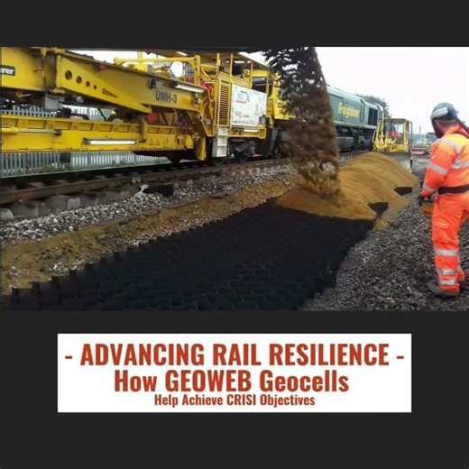 Advancing Rail Resilience: How GEOWEB Geocells Geosynthetics Help Achieve CRISI Objectives