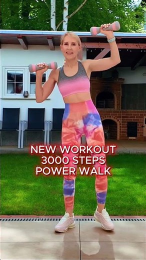 3000 Steps Power Walk Workout 🔥 With Dumbbells | Standing Cardio Fat Burn