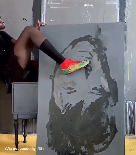 Artist Creates Stunning Neymar Portrait Using Cleats | Before & After Transformation