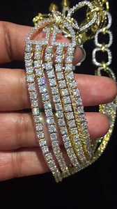 Diamond replica set gold plated very high quality handmade with screws at back in earrings goes with both Indian and western unbelievable price Navratri offer ping 8826689946 | Swar Jewels