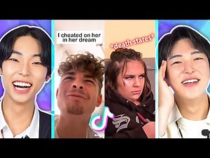 "Why is you GF mad at you?" on Tiktok (Korean reaction) | PEACH